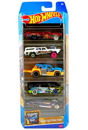 Imagem de Pacote c/ 5 Carrinhos (Pack) Hot Wheels 1/64 - Mattel