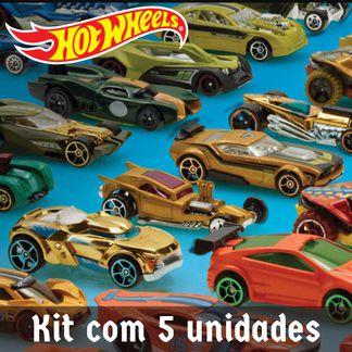 Imagem de Pacote com 5 carrinhos Hot Wheels Mattel sortido sem repetição