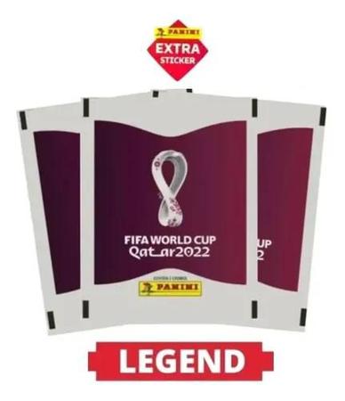 Pacote Contendo 1 Figurinha Legend Extra Originial Copa 2022 Qatar