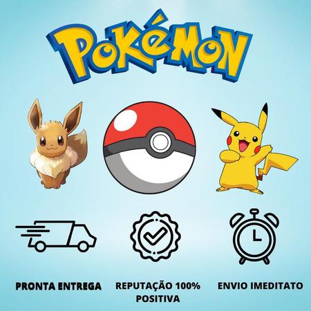 Imagem de Pacote de 100 Cartas Pokemon Original Sem Repetições Com 05 Brilhantes Garantidas