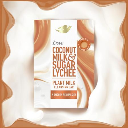 Pacote variado de sabonete de limpeza Dove Plant Milk 4x150ml Imagem de Pacote variado de sabonete de limpeza Dove Plant Milk 4x150ml