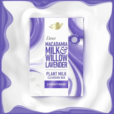 Pacote variado de sabonete de limpeza Dove Plant Milk 4x150ml Imagem de Pacote variado de sabonete de limpeza Dove Plant Milk 4x150ml
