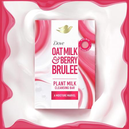 Pacote variado de sabonete de limpeza Dove Plant Milk 4x150ml Imagem de Pacote variado de sabonete de limpeza Dove Plant Milk 4x150ml