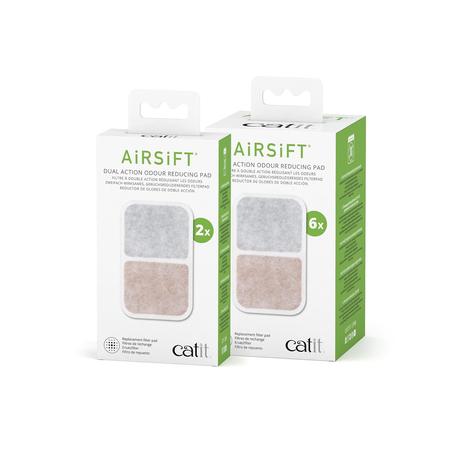 Imagem de Pad purificador de ar Catit Airsift Dual Action, pacote com 2 unidades para gatos