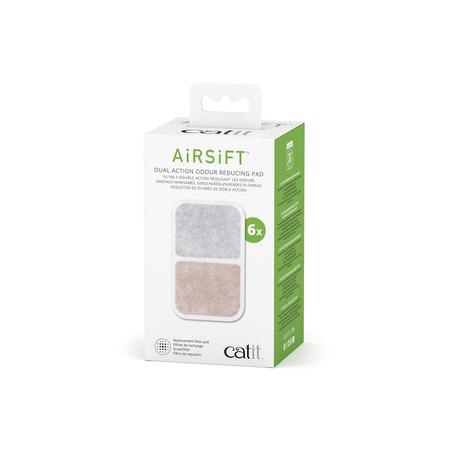 Imagem de Pad purificador de ar Catit Airsift Dual Action, pacote com 6 para gatos