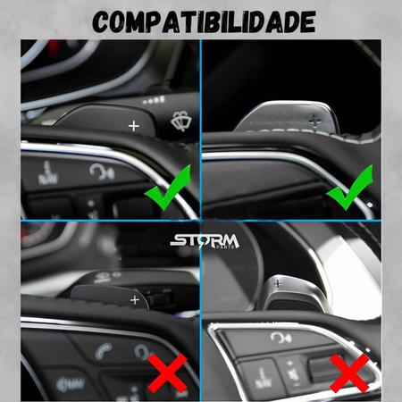 Paddle Shift Audi Q3 Extensor Borboleta Volante Cambio Auto aleta marcha  botão esportivo - Peugeot e Citroen - Outros Automotivo - Magazine Luiza
