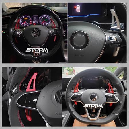 pás de mudança de carro Para VW 2019-2020 Modificado Paddle shift paddle  decoração interior de alumínio : : Moda