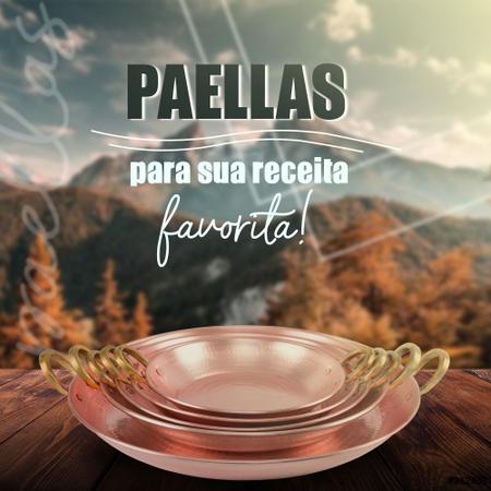 Imagem de Paella Em Cobre Puro Nº 3 Com Alças Em Liga De Bronze