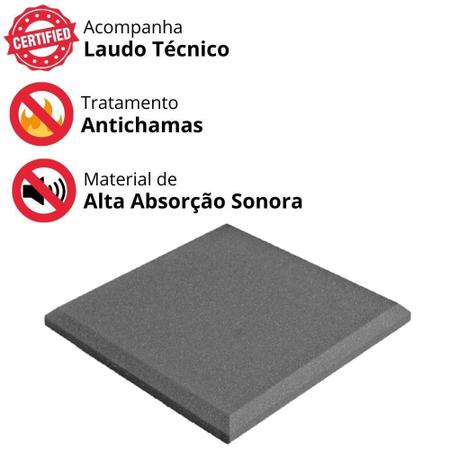 Compra online de 12 painéis acústicos de fibra de alta densidade,  tratamento acústico de espuma, placa de absorção de som de linha cruzada