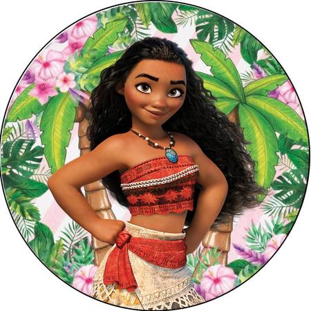 Imagem de Painel 3D Moana Redondo Tecido  Sublimado Elástico