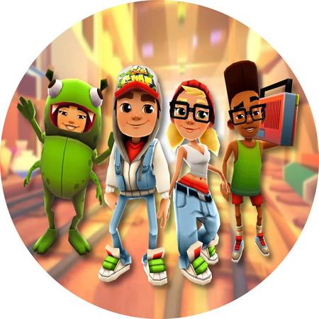 Painel 3D Subway Surfers Tecido Malha Sublimado Redondo - BemChique -  Painel de Festas - Magazine Luiza