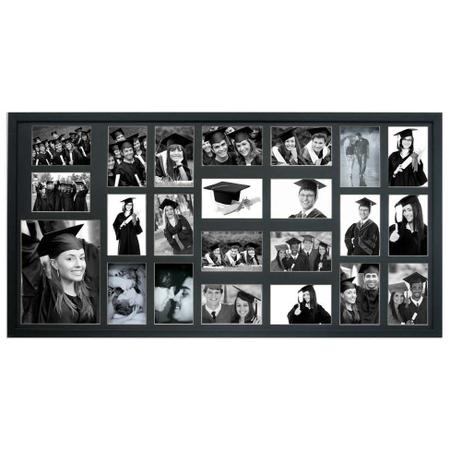 Imagem de Painel Bee Collection 22 Fotos 10x15cm e 1 15x21cm  50x100cm Preto Kapos