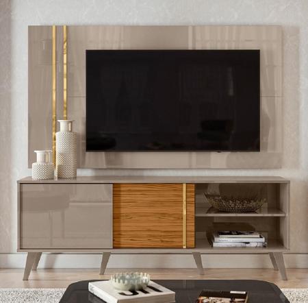 Imagem de Painel com Bancada para TVs de até 60 polegadas Fen-di Naturale  Madetec