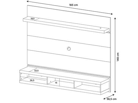 Imagem de Painel com Suporte para TV até 60” Evolution