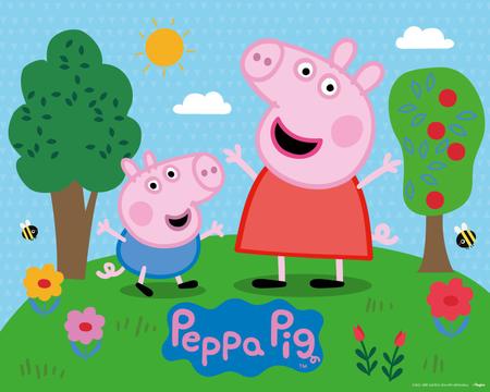 Painel Cor Mais Viva Decoração Peppa Pig Festa 100x78cm - Regina