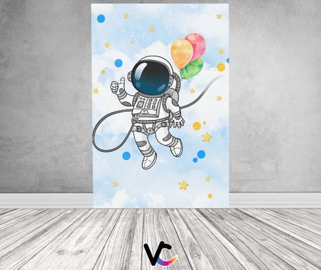 Imagem de Painel De Festa 3d Vertical 1,50 x 2,20 - Astronauta Aquarela 011