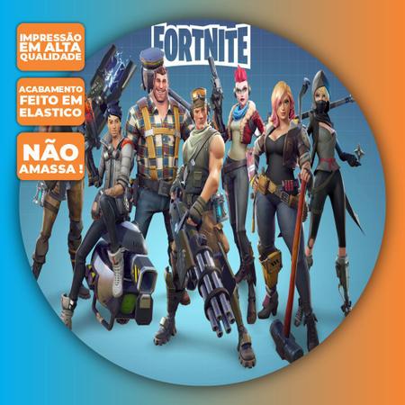 Painel Redondo Sublimado Tecido 3d Fortnite - 1,50 Diâ.