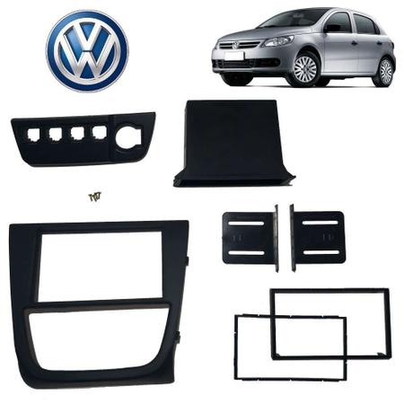 Imagem de Painel do Rádio Volkswagen Gol G6 2012 a 2016 Preto 2 Din