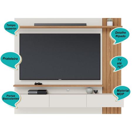 Imagem de Painel Home Suspenso 3 Portas Tv's 70" Juriti