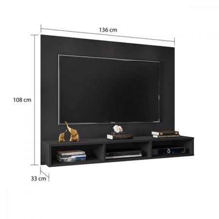 Imagem de Painel Home Suspenso para TV até 55 polegadas Quartzo - Móveis Leão