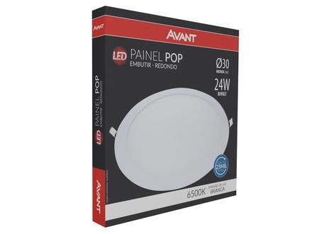 Imagem de Painel Led Plafon 24W Redondo Embutir 6500k 30cm Biv Avant