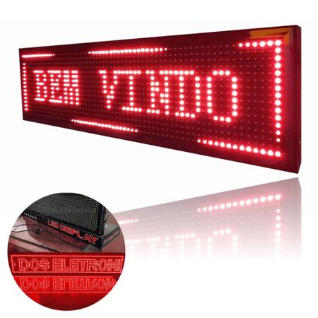 Criar gif de letreiro luminoso circular com seu texto painel display  correndo digital led 3d nome