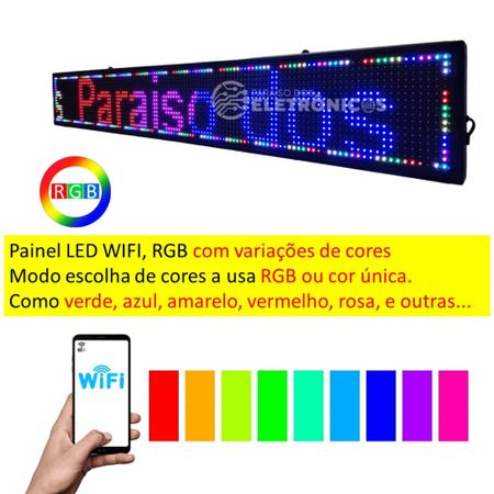 Criar gif de letreiro luminoso circular com seu texto painel display  correndo digital led 3d nome