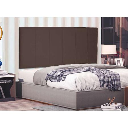 Imagem de Painel para Cama Box King Ravenna Suede Caramelo