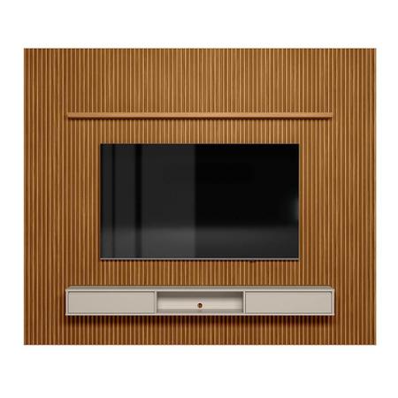 Painel Para Televisão Ripado 75 Polegadas 3.0 Com Nicho E Prateleira Nature Off White Shop Jm - LINEA BRASIL Imagem de Painel Para Televisão Ripado 75 Polegadas 3.0 Com Nicho E Prateleira Nature Off White Shop Jm