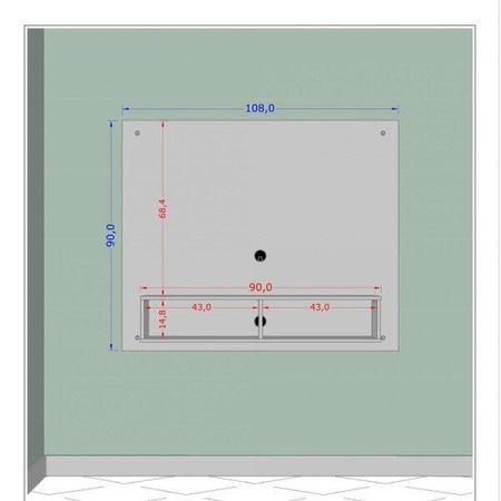 Imagem de Painel para TV até 39 Polegadas Dubai Espresso Móveis