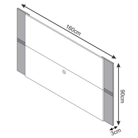 Imagem de Painel para TV até 48 Polegadas Berlim Branco