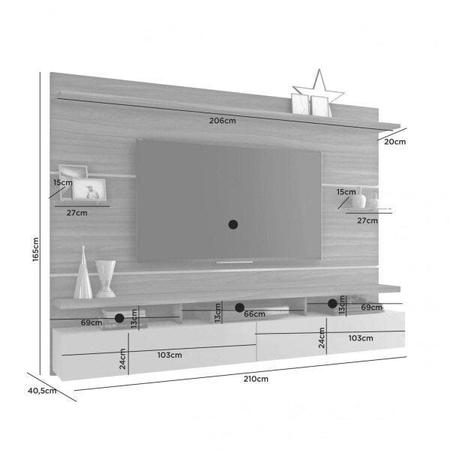 Imagem de Painel para TV até 60 Polegadas Aqua Candian Espresso Móveis