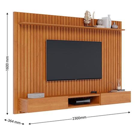 Imagem de Painel para TV Home Suspenso Ripado Ambiente Loft 2.2 Nature - Imcal