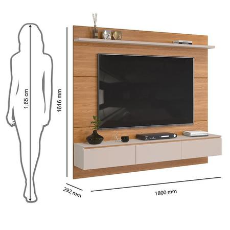 Imagem de Painel para Tv Mateo Carvalho Nobre Griz - Dj Móveis