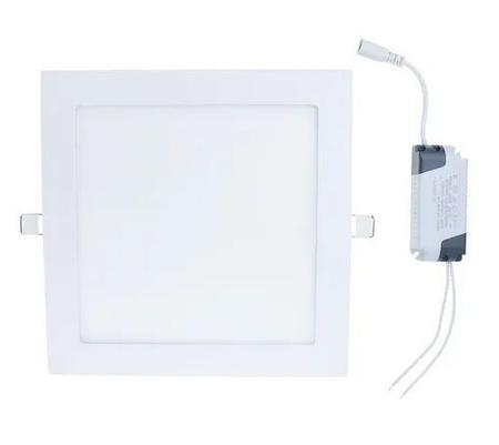 Imagem de Painel Plafon Embutir Luminária Led 12w Quadrado Branco Quente Iluminação Decoração