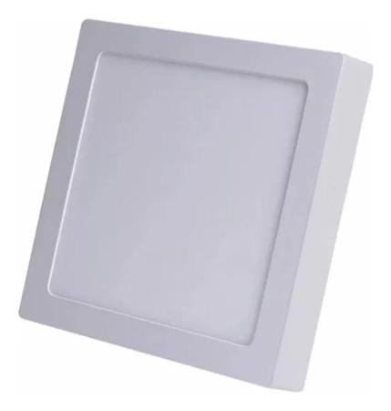 Imagem de Painel Plafon Led18w Luminaria Sobrepor Quadrado Branco22x22