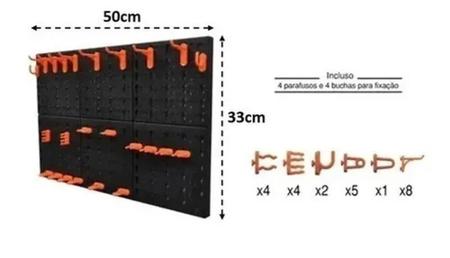 Imagem de Painel Porta Ferramentas 24 Ganchos Organizador Para Casa