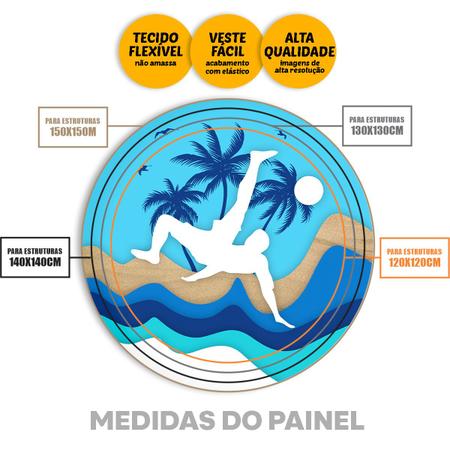 Painel Redondo Tecido 1,5m Decoração Infantil Cenário Festa