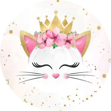 Painel de Festa Gatinha Marie Cat #03 - 150x100