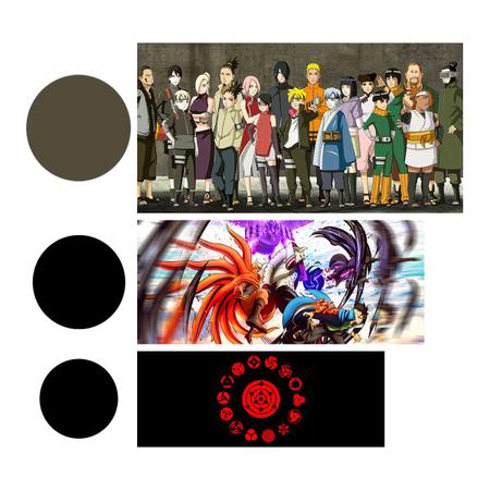 Capas Cilindro E Painel Redondo Naruto Boruto Veste Facil