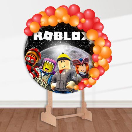 PAINEL ABRE FÁCIL ROBLOX REDONDO EM TECIDO NÃO PRECISA DE SUPORTE MONTE EM  SEGUNDOS