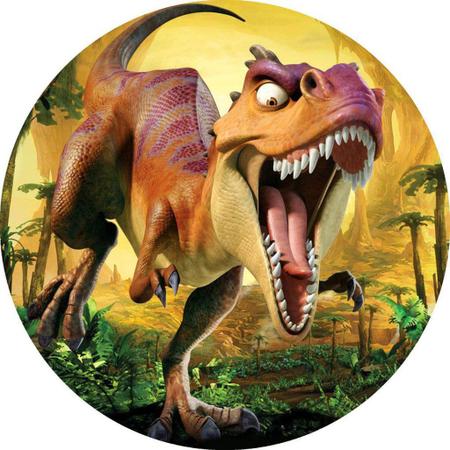 Painel de Festa em Tecido - Jurassic World Rex Dinossauro - Via