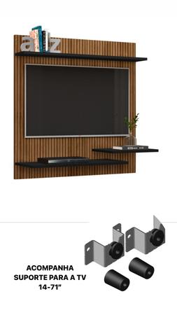 Imagem de Painel Ripado 3D para TV's até 40" com Suporte INCLUSO