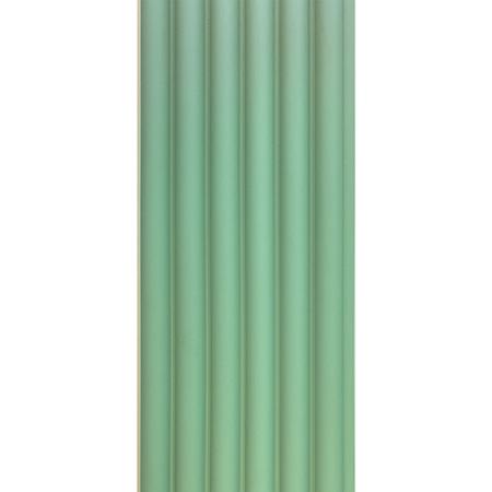 Painel Ripado Cor: Verde Chá de uso Interno em WPC Moon 2,90m x 14cm (0,406m²) - Woopo Imagem de Painel Ripado Cor: Verde Chá de uso Interno em WPC Moon 2,90m x 14cm (0,406m²)