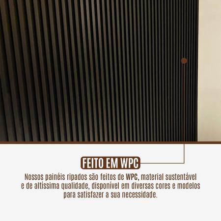 Painel Ripado Wpc Interno Wave Cor: Preto 2,90m x 14cm (0,406m²) - Woopo Imagem de Painel Ripado Wpc Interno Wave Cor: Preto 2,90m x 14cm (0,406m²)