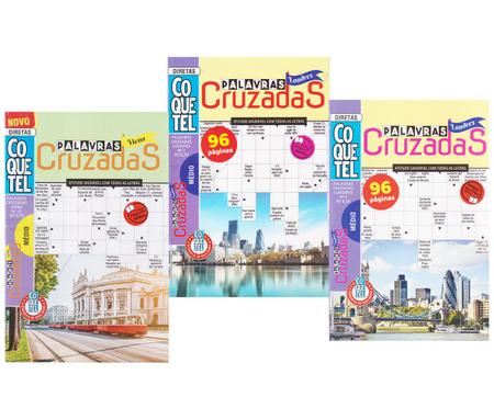 Livro Caça Palavras Coquetel Kit 3 Volumes Nível Fácil - Livros de Palavras  Cruzadas - Magazine Luiza