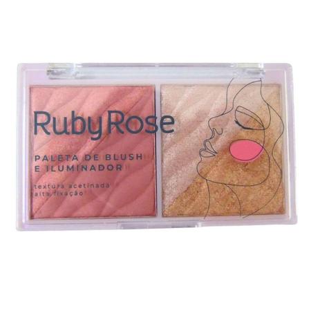Imagem de Paleta de Blush e Iluminador Fancy Ruby Rose