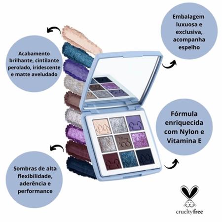 Imagem de Paleta de sombra disney 100 dreams come true bruna tavres com 9 cores lindas