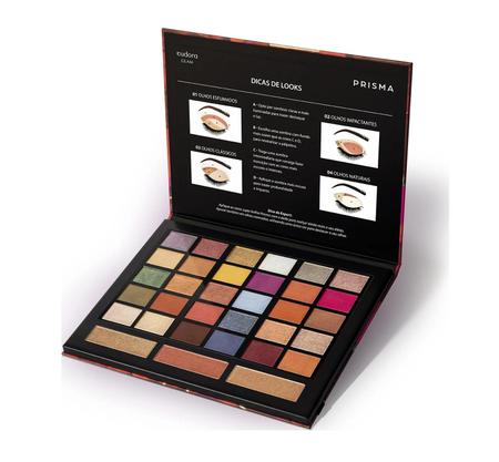 Imagem de Paleta de sombras multifuncional eudora glam prisma