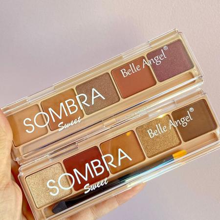 Imagem de Paleta de Sombras Sweet da Belle Angel Versão A 5 Cores Lindas Matte e Cintilante